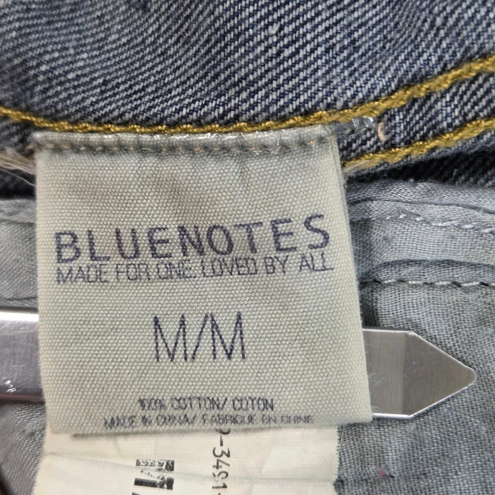 BlueNotes‎ Denim Jacket Medium Heart Painted Design Women's Jean Coat
